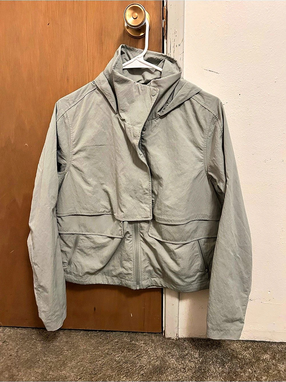 lululemon Always Effortless Jacket Fog Green Size 4
